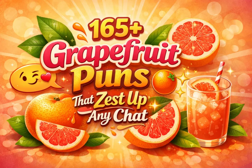 165+Grapefruit Puns That Zest Up Any Chat 🍊✨