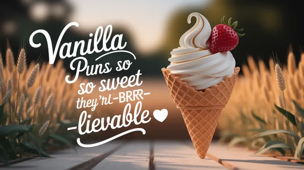 Romantic Vanilla Puns That Melt Hearts