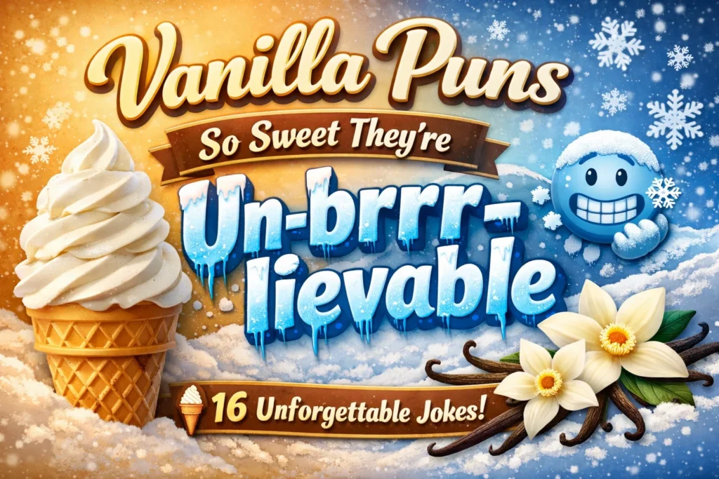 175+Vanilla Puns So Sweet They’re Un-brrr-lievable 🍦