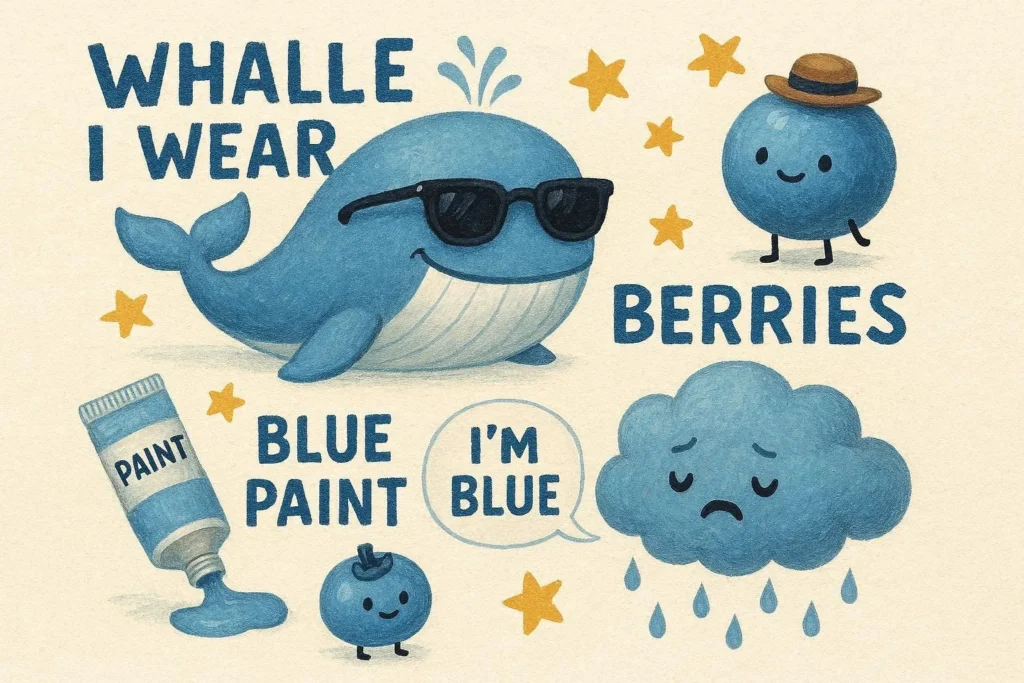 blue puns