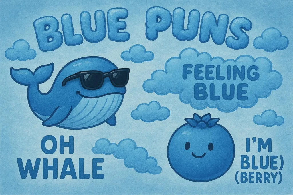 blue puns