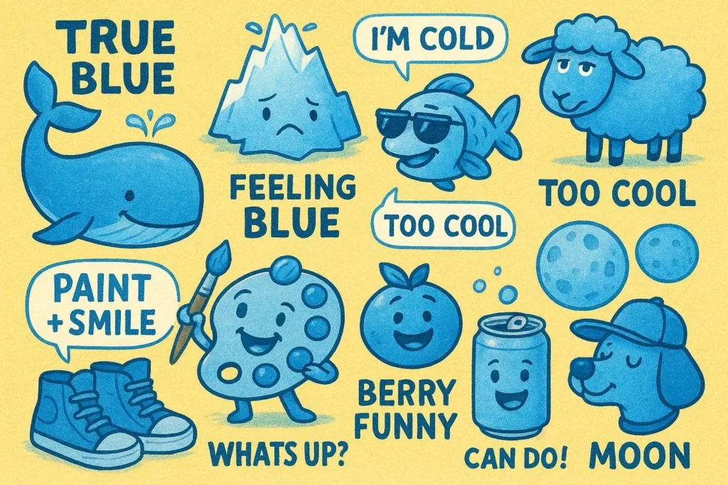 blue puns
