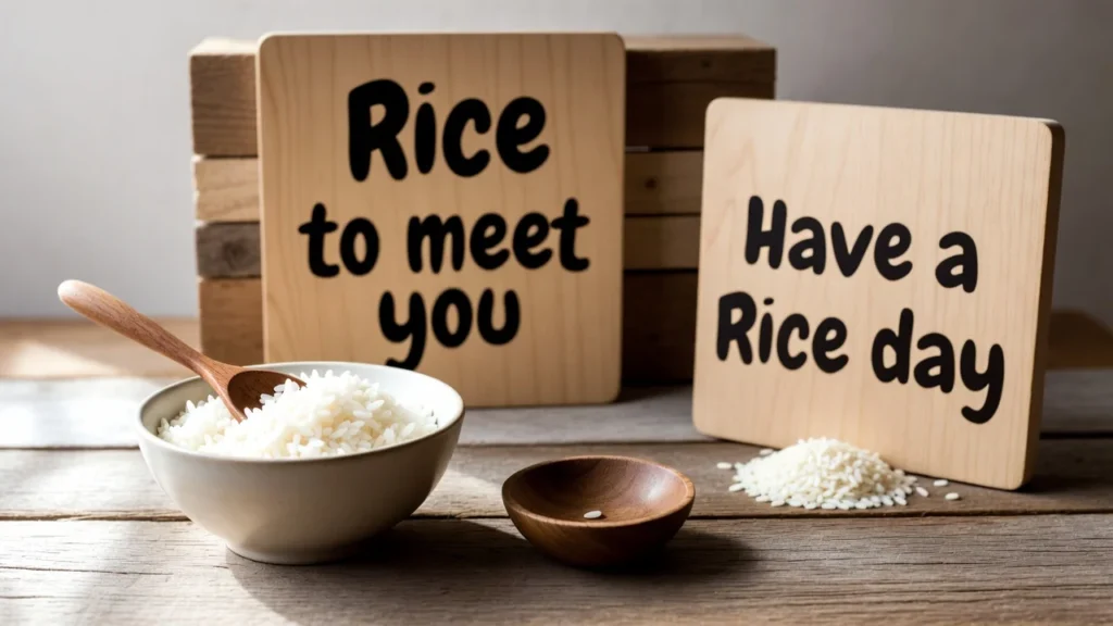 funny rice puns