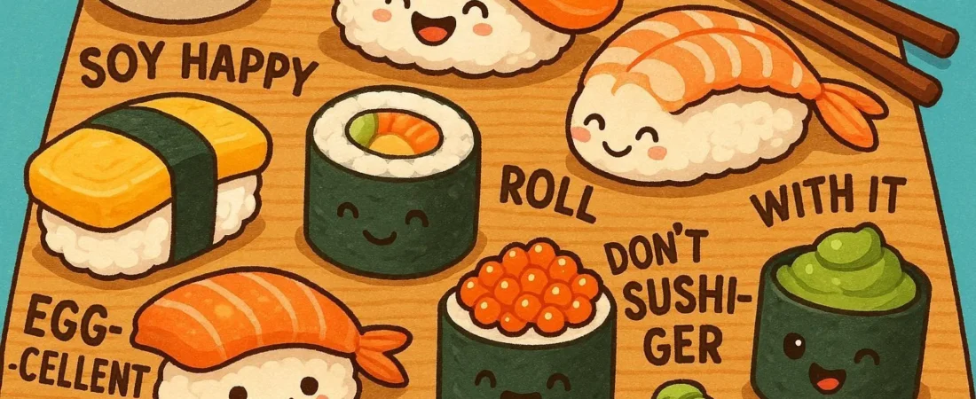 155+ Sushi Puns That’ll Roll You Into Laughter 🍣