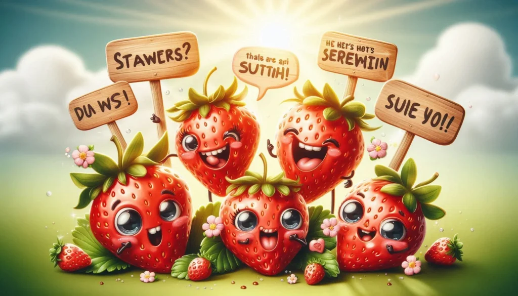 Juicy Strawberry Puns