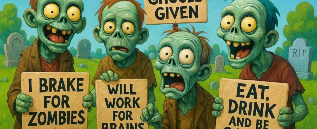 “150+ Hilarious Zombie Puns & Creepy Giggles 🧟♂️