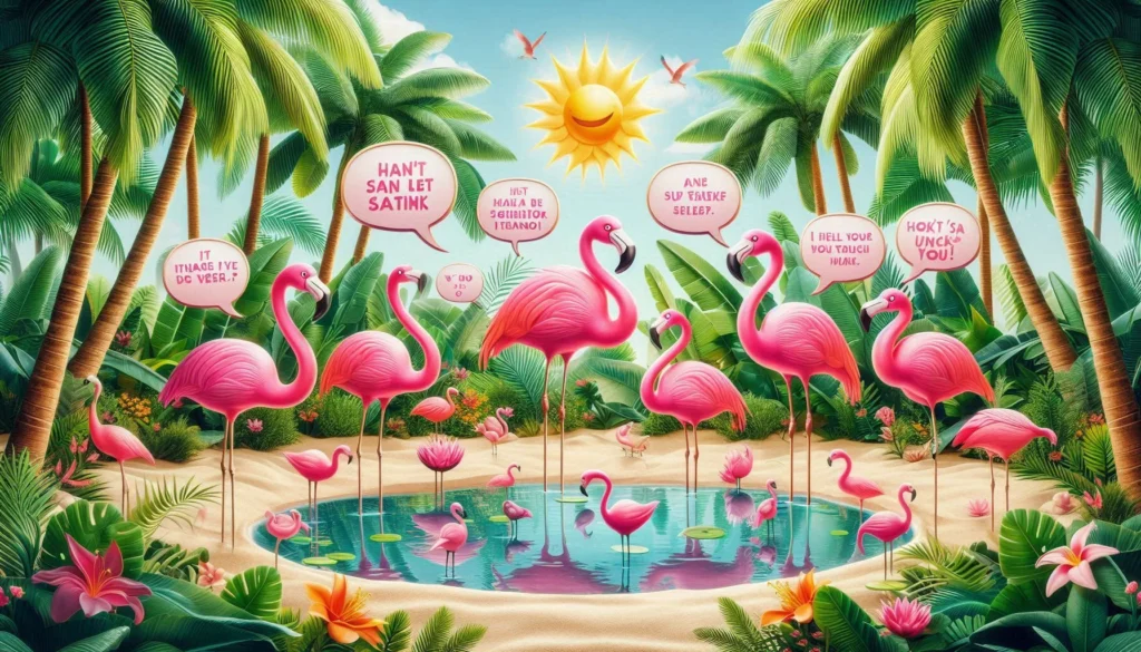 flamingo puns