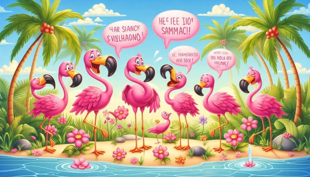 flamingo puns