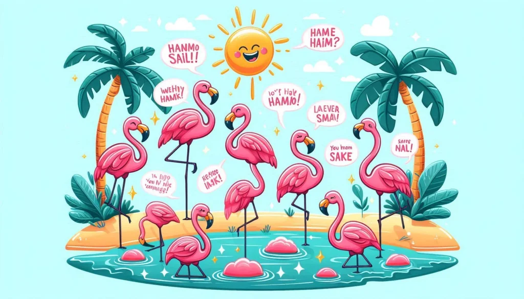 flamingo puns