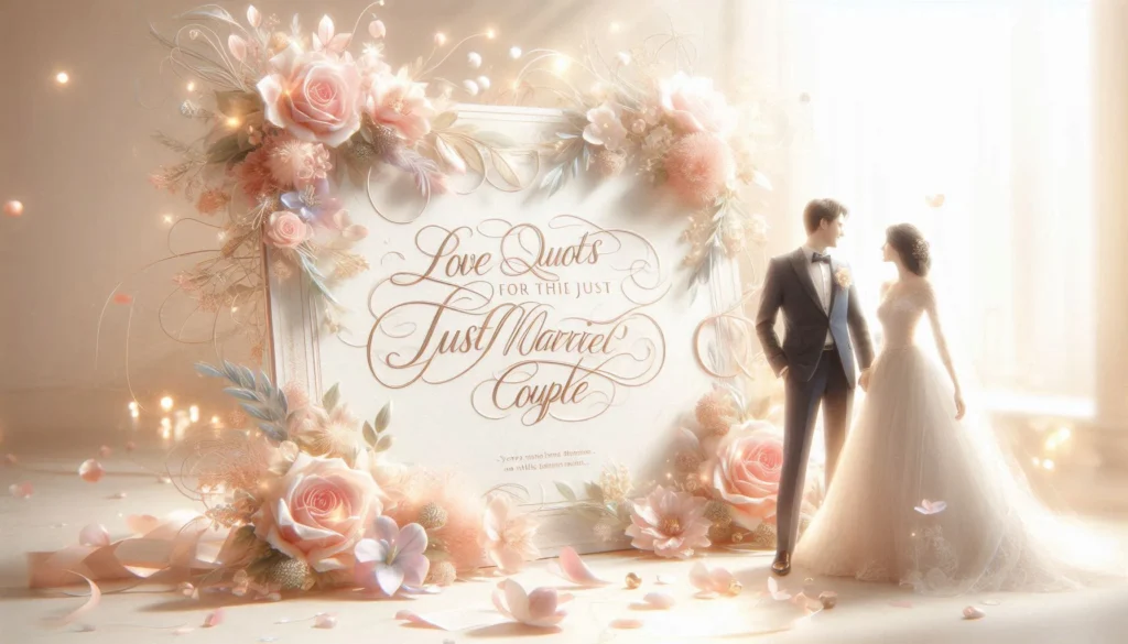 Love Quote for Just Married Couple
