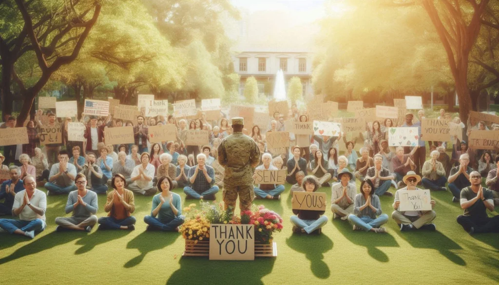 Thank You Message for a Military Service Member