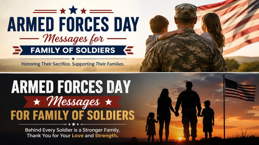Armed Forces Day Messages for Family of Soldiers