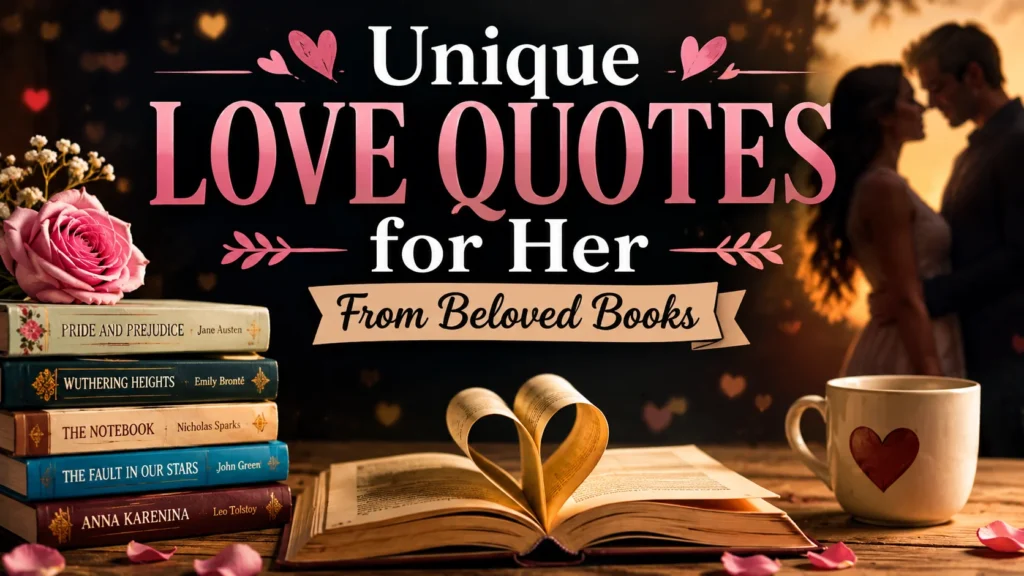 Unique Love Quotes for Her From Books