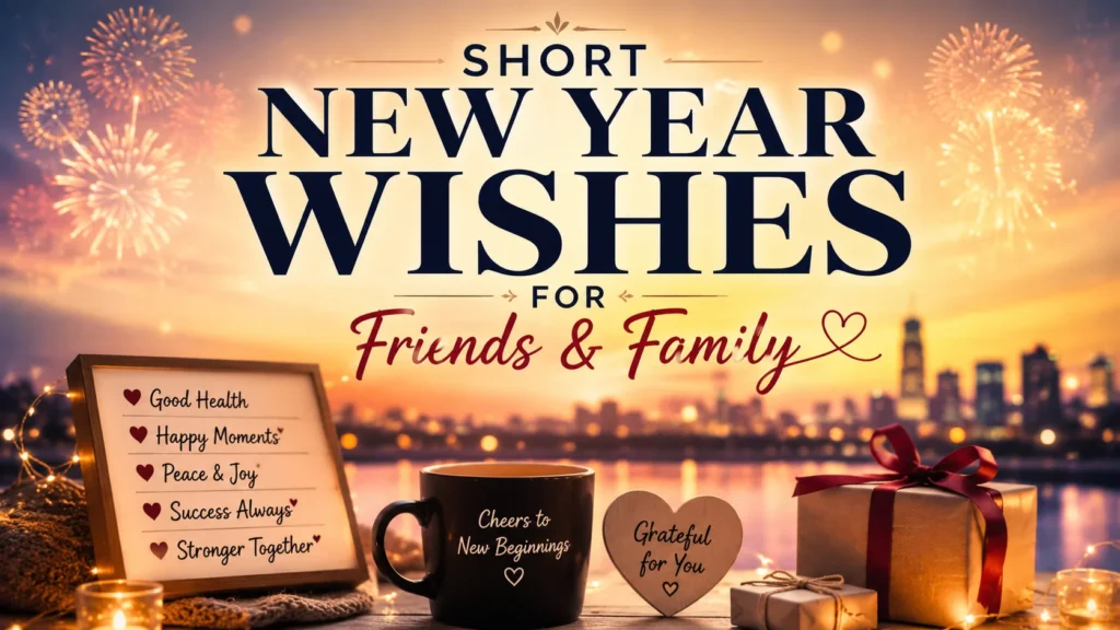 short New Year wishes for friends and family
