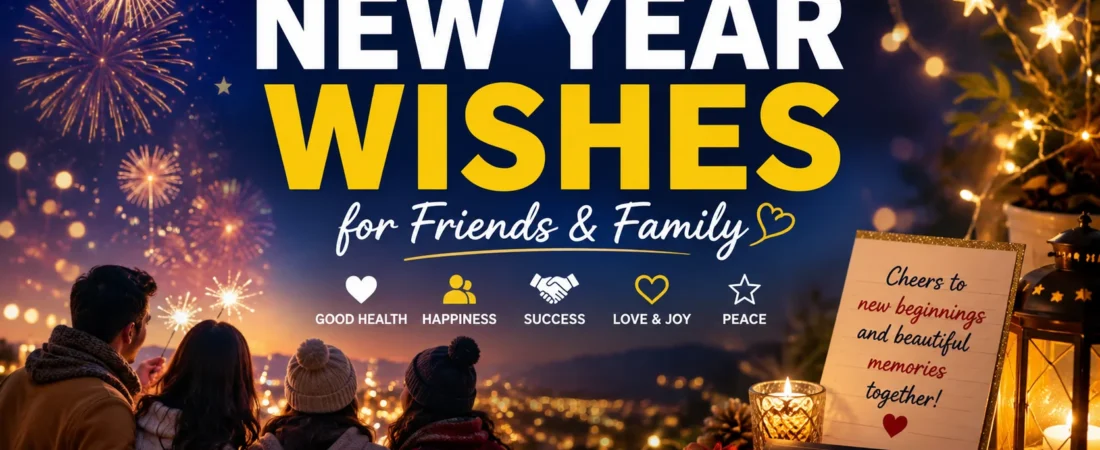 449+ Heartfelt Short New Year Wishes for Friends and Family