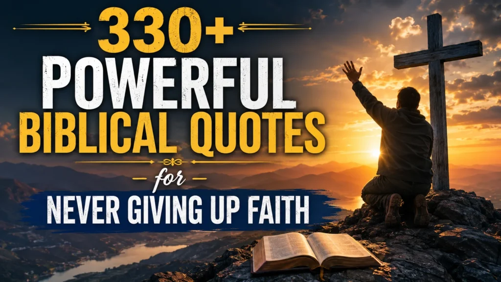 biblical quotes for never giving up