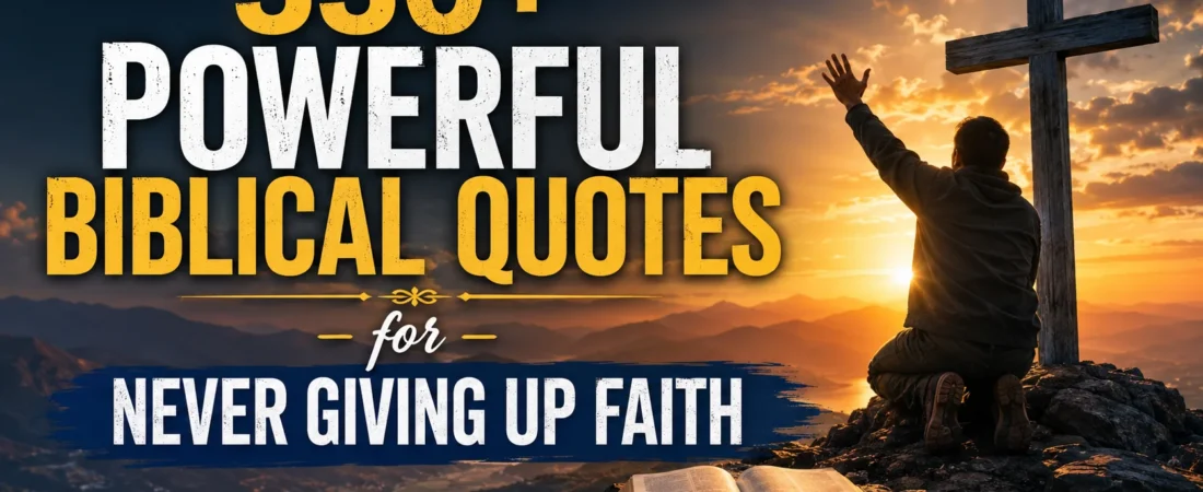 330+ Powerful Biblical Quotes for Never Giving Up Faith