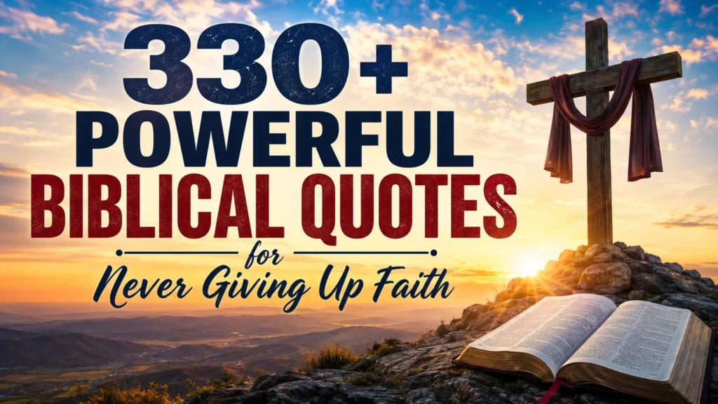 biblical quotes for never giving up