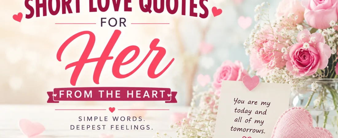 550+ Short Love Quotes for Her From the Heart