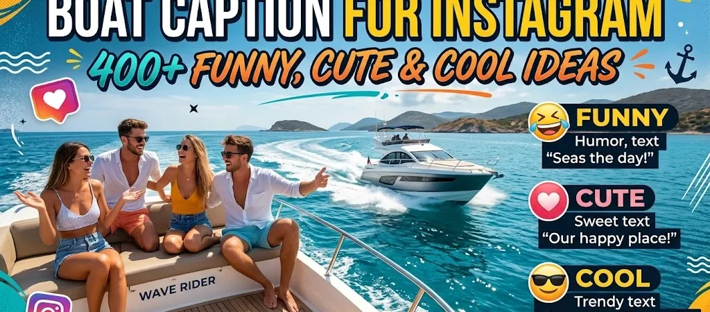 Boat Caption For Instagram: 400+ Funny, Cute & Cool Ideas