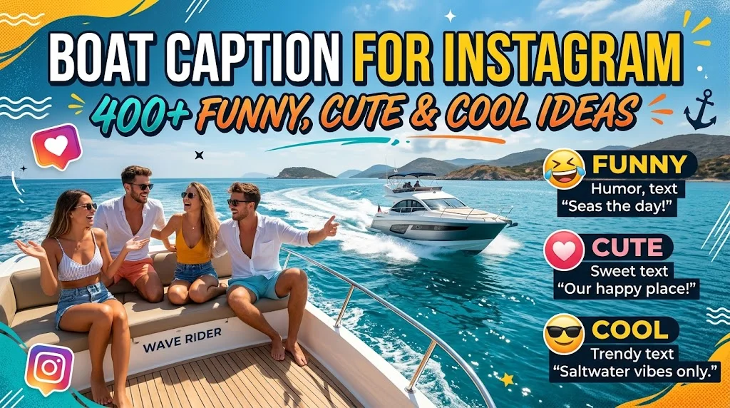 Boat Caption For Instagram: 400+ Funny, Cute & Cool Ideas