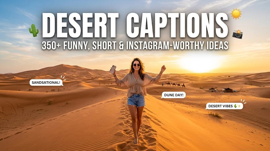 Desert Captions: 350+ Funny, Short & Instagram-Worthy Ideas
